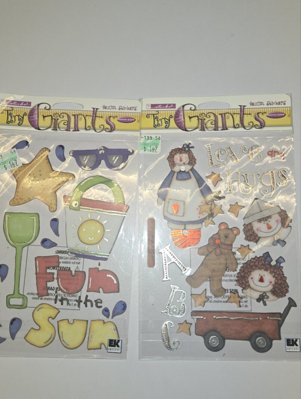 Vintage Dimensional Scrapbooking Sticker Lot (7 Brand New Packs)